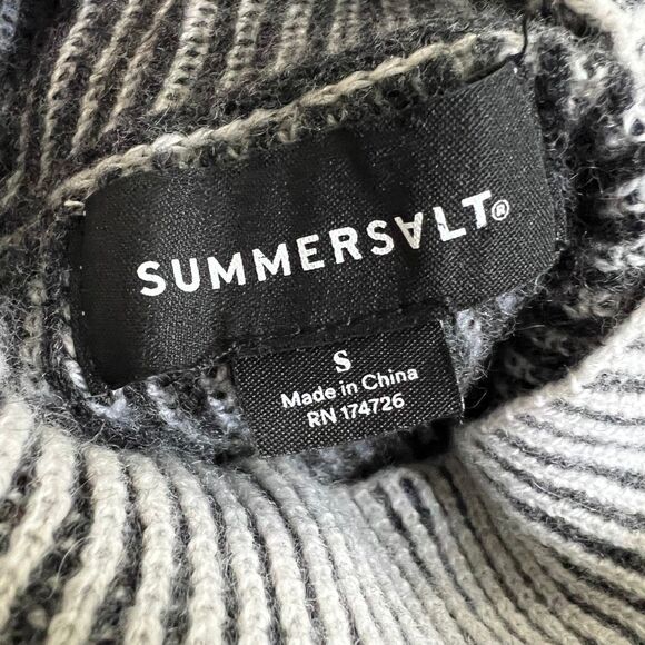 Summersalt Two-Tone Cashmere Merino Wool Turtleneck Sweater Small - Picture 12 of 14